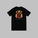 Camiseta Skeleton Flames - Streetwear Preto