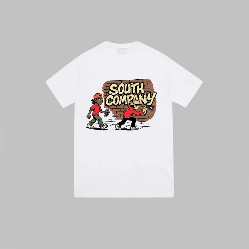 Camiseta Street Graffiti - Streetwear Preto/Branco