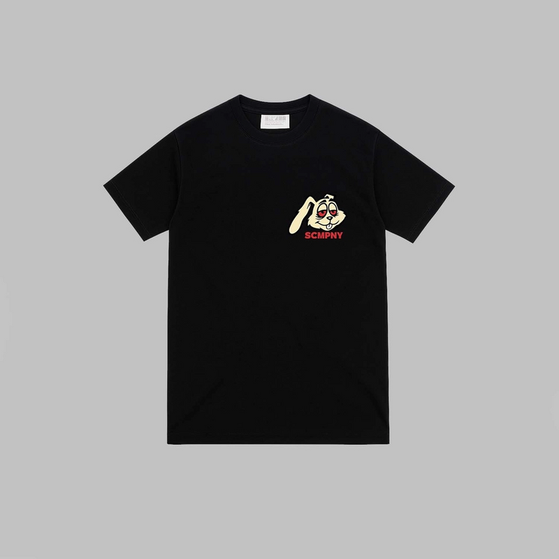 Camiseta Bunny Skater - Streetwear Preto/Branco