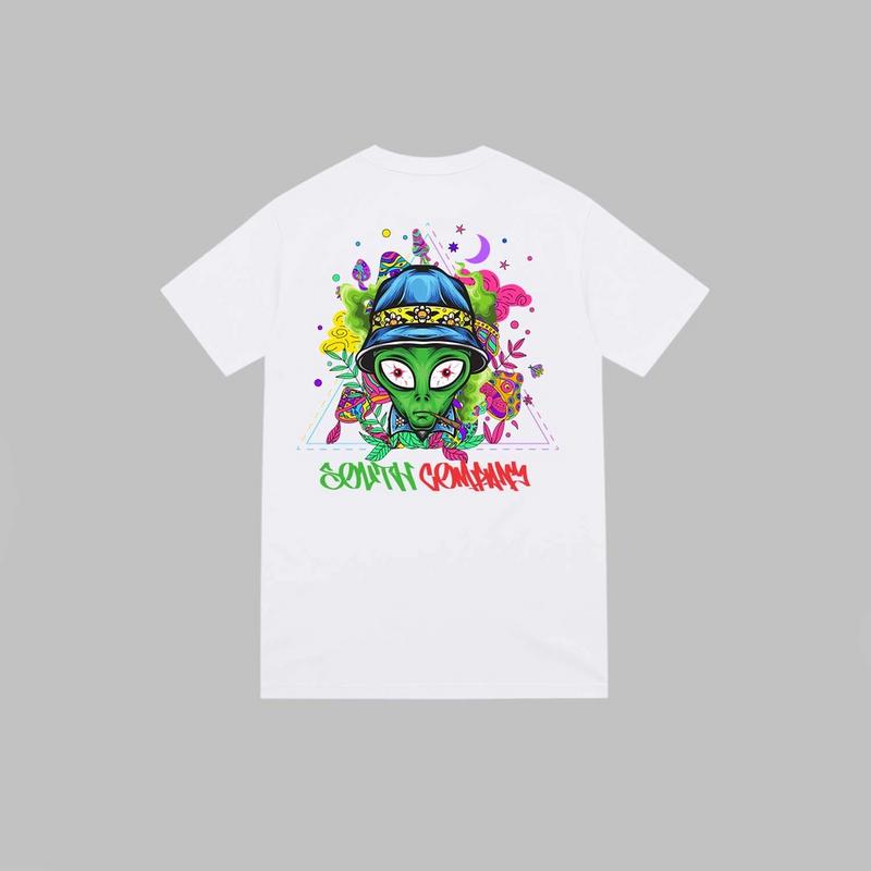 Camiseta  Alien Exist – Streetwear Preto e branco